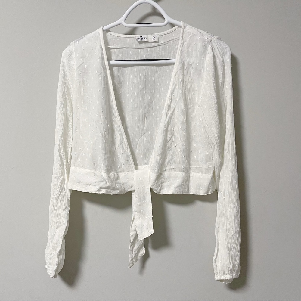 Hollister Wrap Around Tie Hem Top